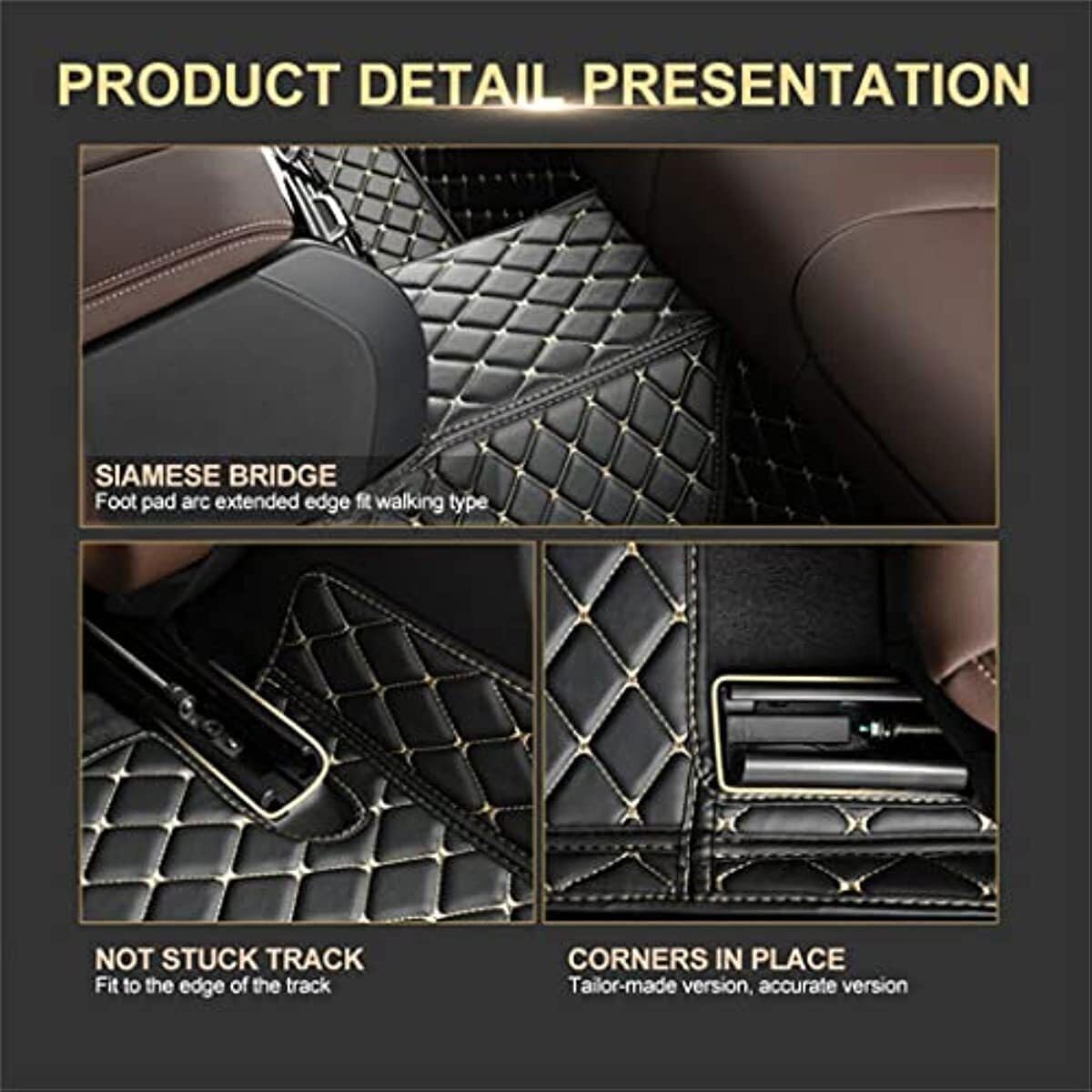 Alfombrillas de cuero de lujo personalizadas para automóvil, mejoran la protección del interior de tu automóvil para todo tipo de clima para