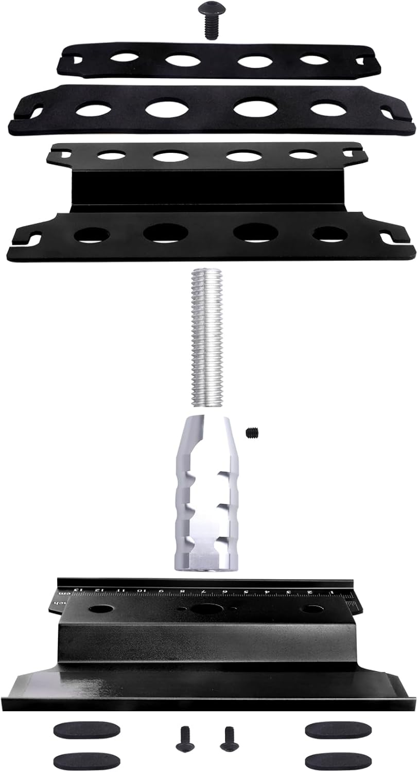 Soporte de trabajo de aluminio para auto a control remoto, estación de trabajo de reparación de 360 grados con rotación de 360 grados inferior con
