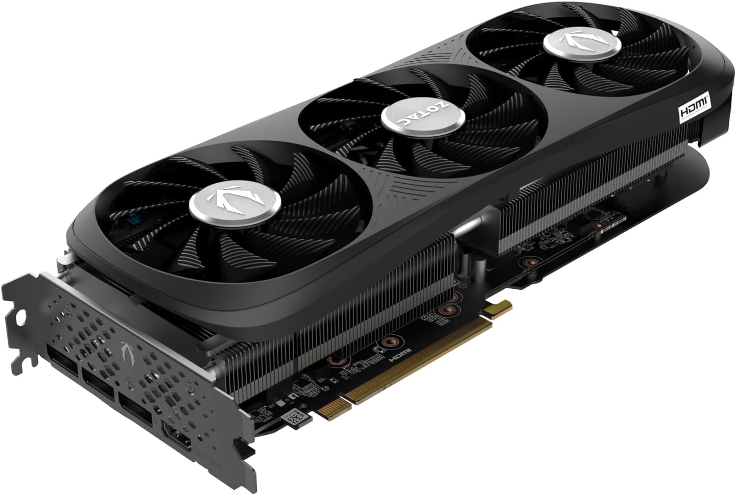 ZOTAC Gaming GeForce RTX 4070 Super Trinity Black Edion DLSS 3 12GB GDDR6X 192-bit 21 Gbps PCIE 4.0 Tarjeta gráfica para juegos, refrigeración