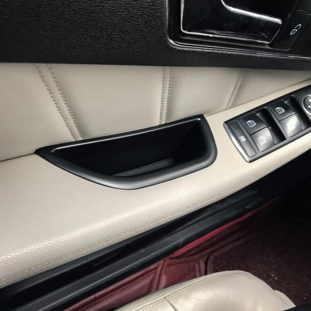 TopDall Caja de almacenamiento lateral de la puerta Manija de bolsillo Apoyabrazos Teléfono Contenedor Accesorios Compatible para Mercedes-Benz