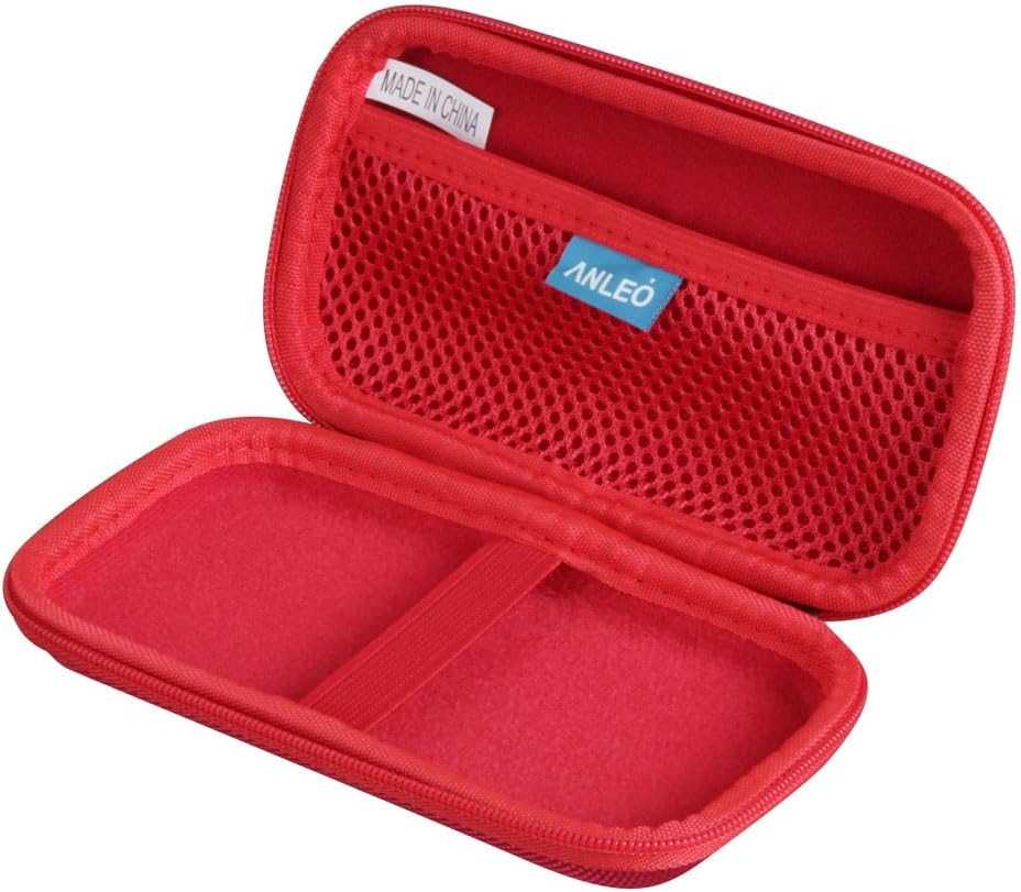 Estuche de viaje rígido para cargador portátil INIU 10000mAh Power Bank versión 2022 (rojo)