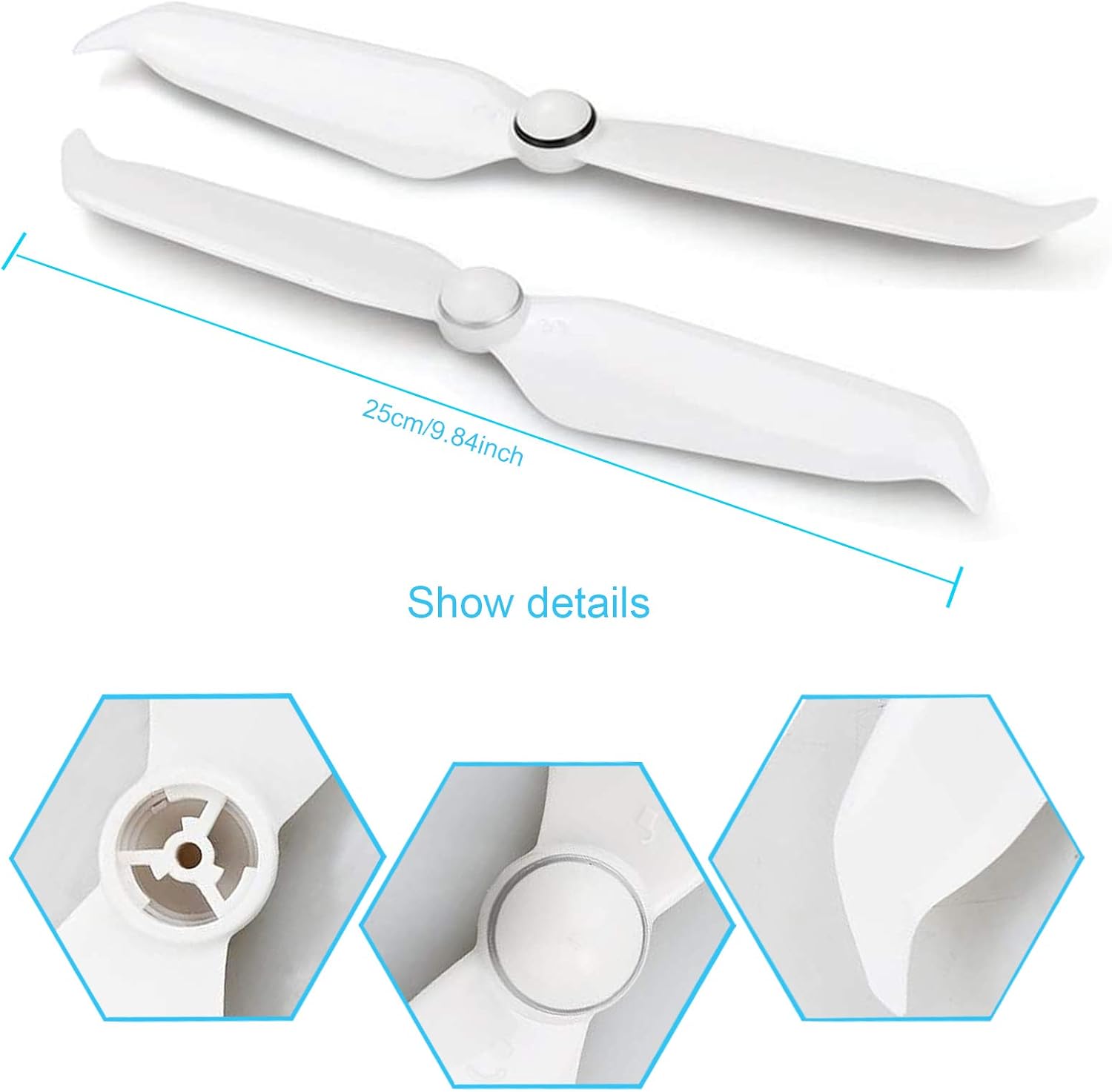 4 hélices de bajo ruido de liberación rápida compatibles con DJI Phantom 4 SeriesPhantom 4 ProPro+ V2.0Phantom 4 Advanced