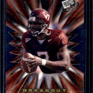 Football Trading Card NFL 2001 Press Pass Breakout #B2 Michael Vick EX+ Excellent+ Falcons Football Trading Card NFL 2001 Press Pass Breakout #B2 Michael Vick EX+ Excellent+ Falcons