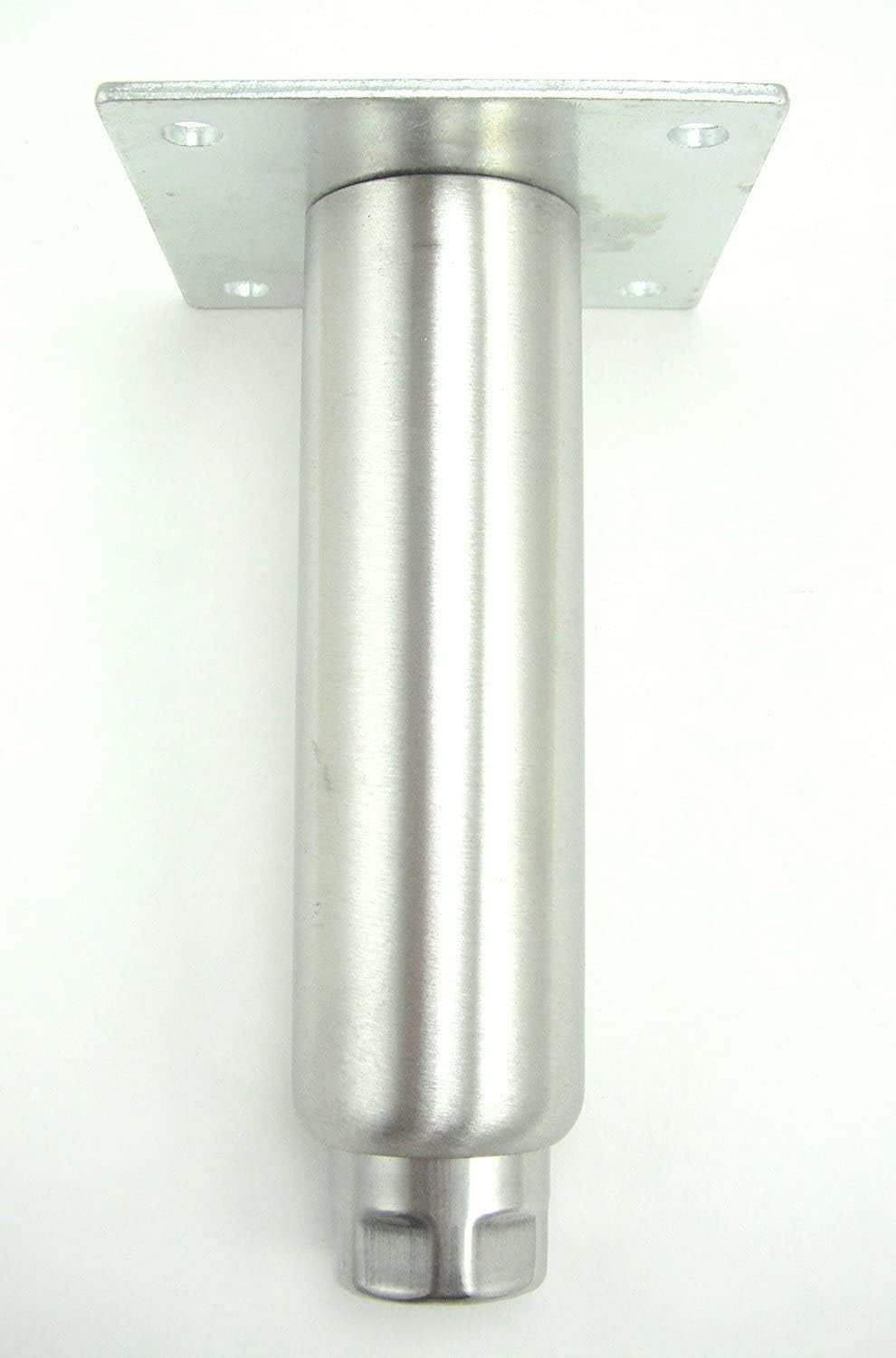 Kason Serie 1752 Patas de acero inoxidable resistentes de 1-58 pulgadas de diámetro exterior, 6 pulgadas de altura, juego de 4