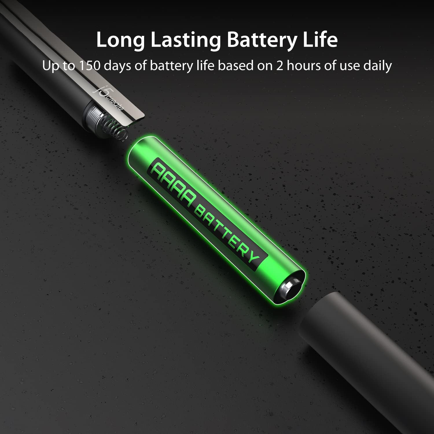 j5create USI Stylus Pen para Chromebook- Certificado funciona con Chromebook, soporta 4096 niveles de presión, carcasa de aluminio duradera y