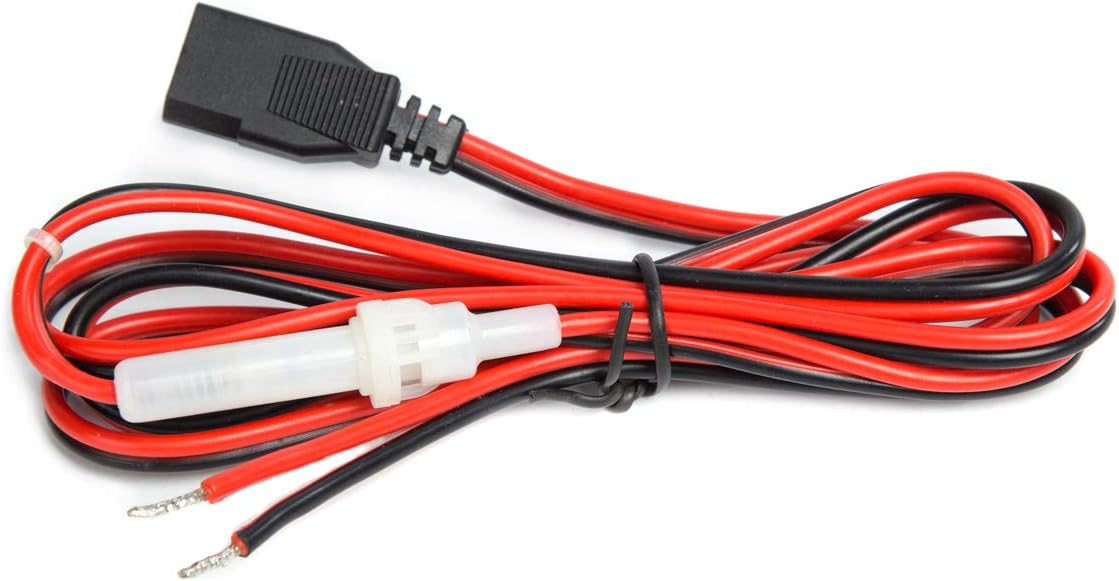 Cable de alimentación de radio Cb de 2 cables, 15 A, 3 pines, cable de alimentación CB con enchufe de encendedor de cigarrillos de 12 V para radio