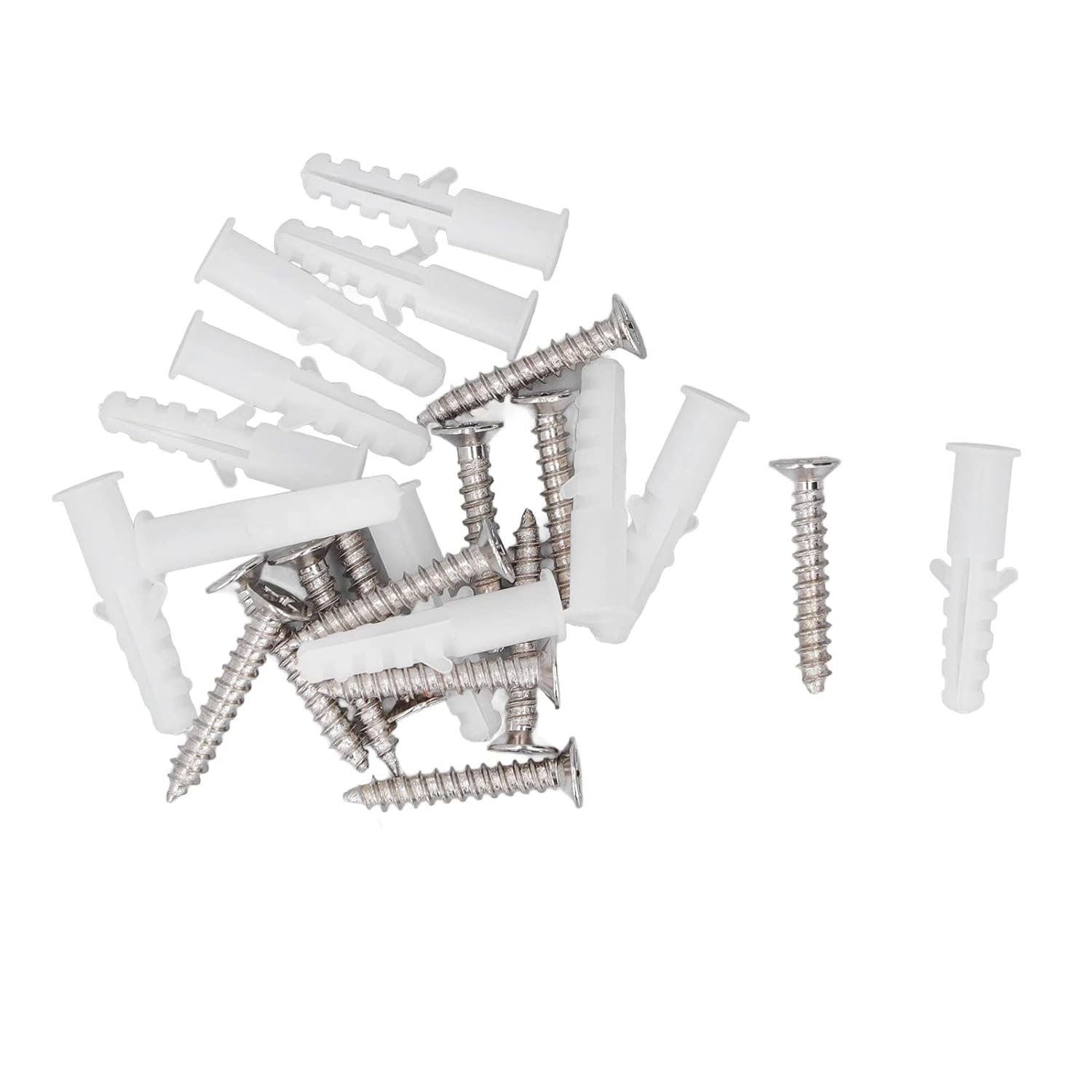 12 tornillos de separación inoxidables, tornillos de separación, 1 tornillo de separación para acero acrílico, galvanizado, oro cepillado, clavos