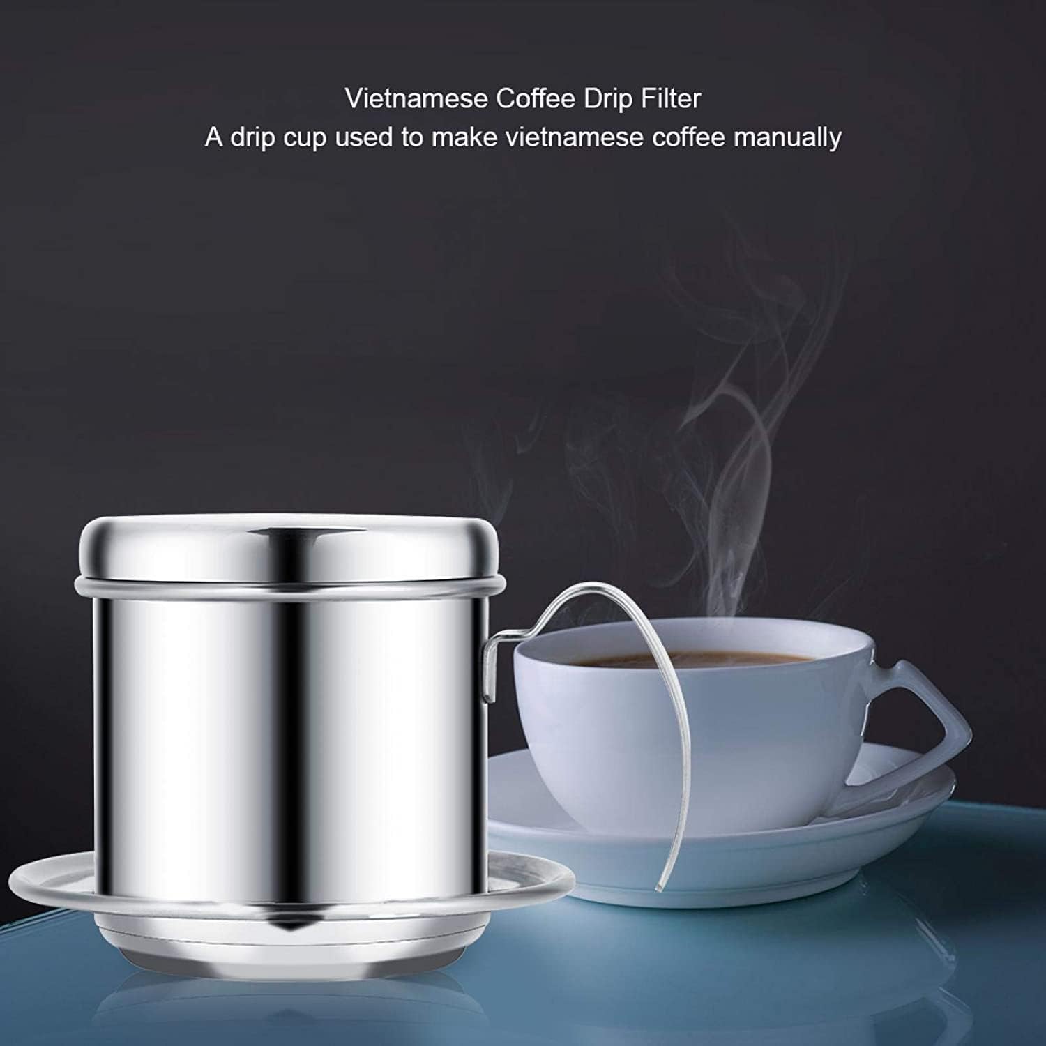 Filtro de café vietnamita, filtro de goteo de café vietnamita, cafetera vietnamita, cafetera de una sola porción, filtro de infusor de café manual,