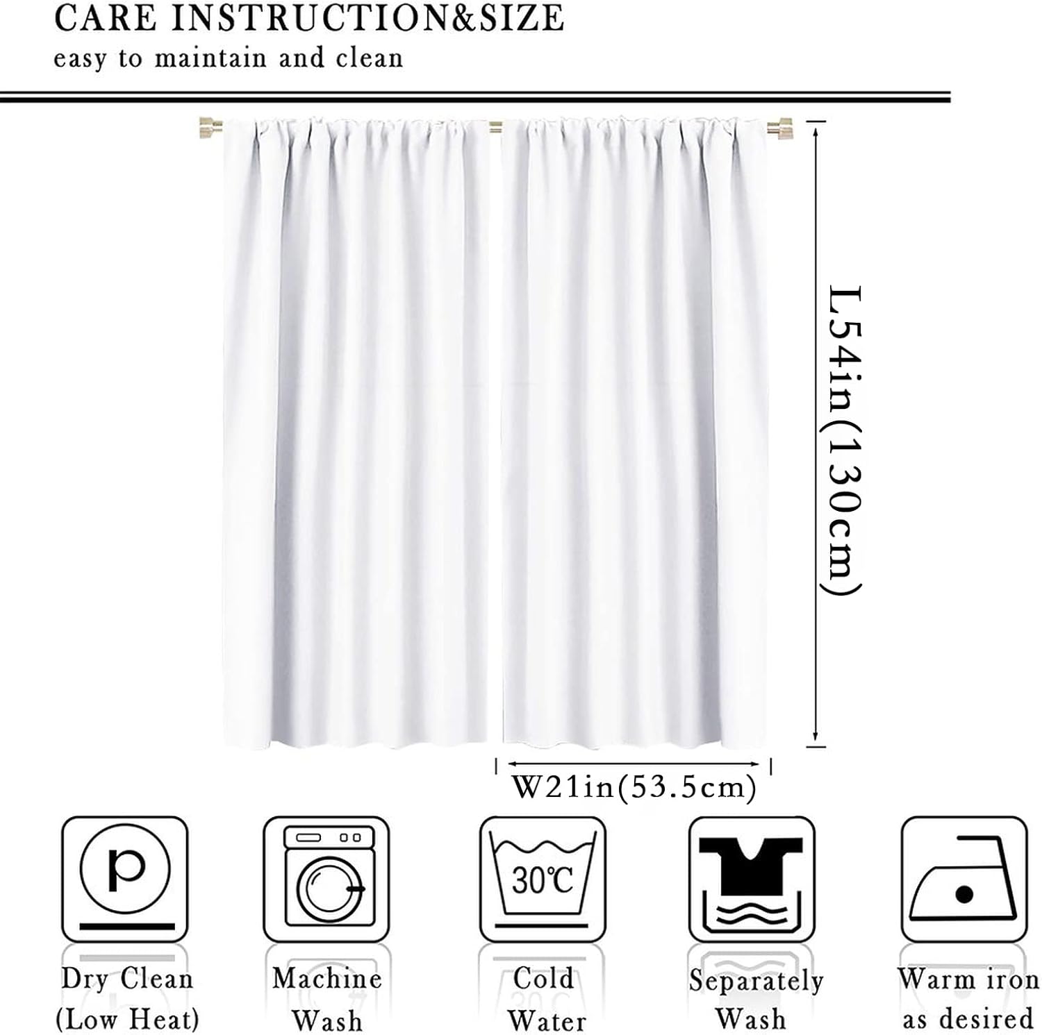 Cortinas de acuarela románticas con estampado floral rosa, bolsillo para barra, cortinas de ventana para dormitorio, sala de estar, 42 x 54 pulgadas