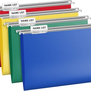 ViVin Carpetas colgantes de plástico resistente con gancho de metal, pestañas ajustables de corte de 15, carpetas de archivador, tamaño carta, apto ViVin Carpetas colgantes de plástico resistente con gancho de metal, pestañas ajustables de corte de 15, carpetas de archivador, tamaño carta, apto