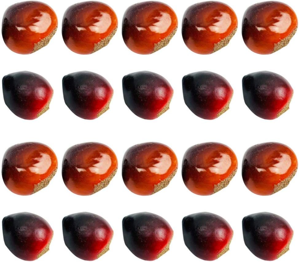 ULTNICE RWW19R7Y18FAVH18XI, 20 piezas de castaña artificial, espuma de frutas sintéticas, dispersión de mesa de frutas sintéticas, juguetes