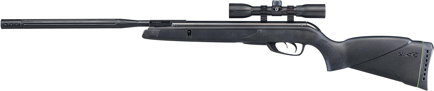 Gamo Wildcat Whisper Air Rifle .22 Cal, negro y rojo fuego .22CAL QTY125 ampolla 632270454 pellets .22
