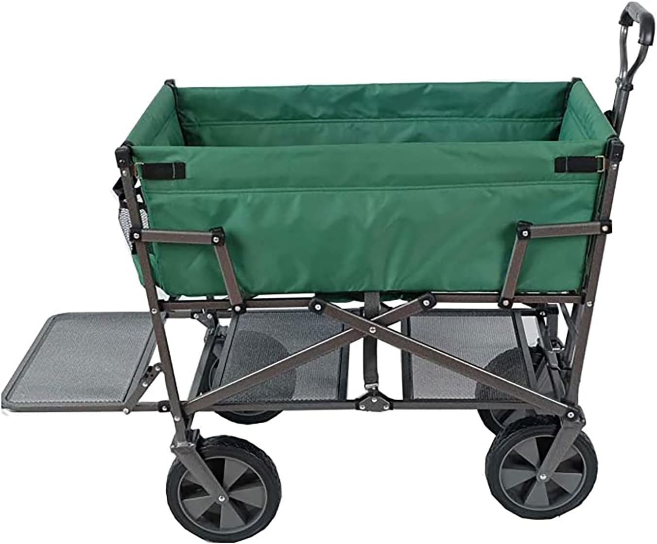 Mac Sports – Carro de patio plegable de acero de dos niveles para trabajo pesado