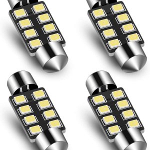 Audak Festoon – Bombilla LED de 1.535 in 2835 8SMD Canbus sin errores, ajuste para luces interiores de cúpula de mapa, luces de cortesía, luces de Audak Festoon – Bombilla LED de 1.535 in 2835 8SMD Canbus sin errores, ajuste para luces interiores de cúpula de mapa, luces de cortesía, luces de