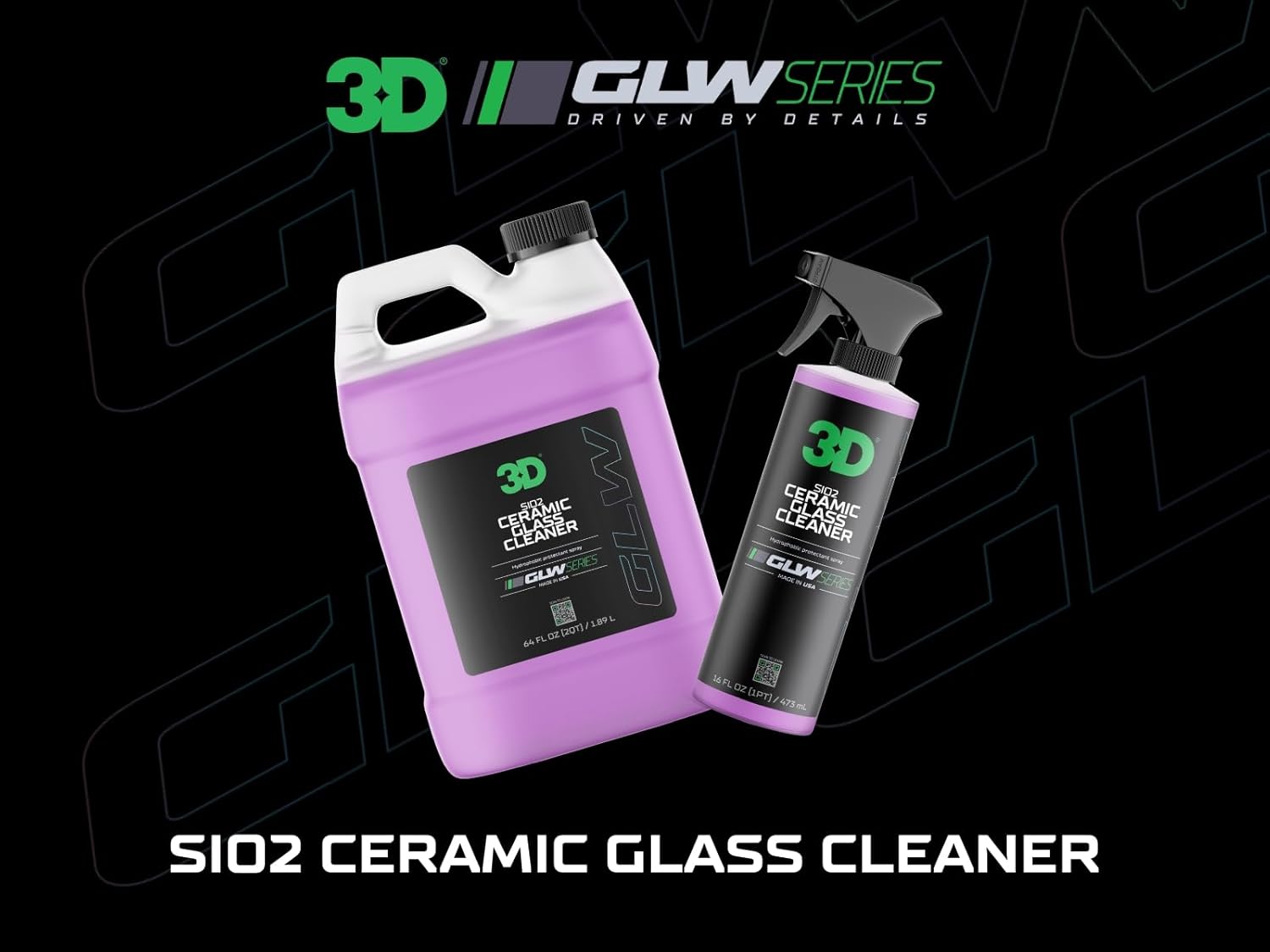 3D SiO2 Limpiador de vidrio de cerámica, serie GLW, repelente al agua y a la lluvia, limpiador de vidrio cerámico protector para todo tipo de clima,