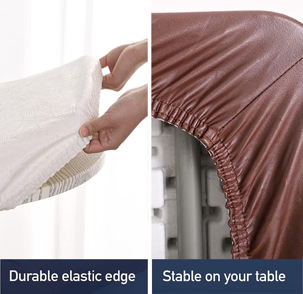 Cozomiz Mantel impermeable con bordes elásticos, mantel lavable para exteriores, patio, cocina y comedor, 47 x 23 pulgadas, rectangular, ajuste