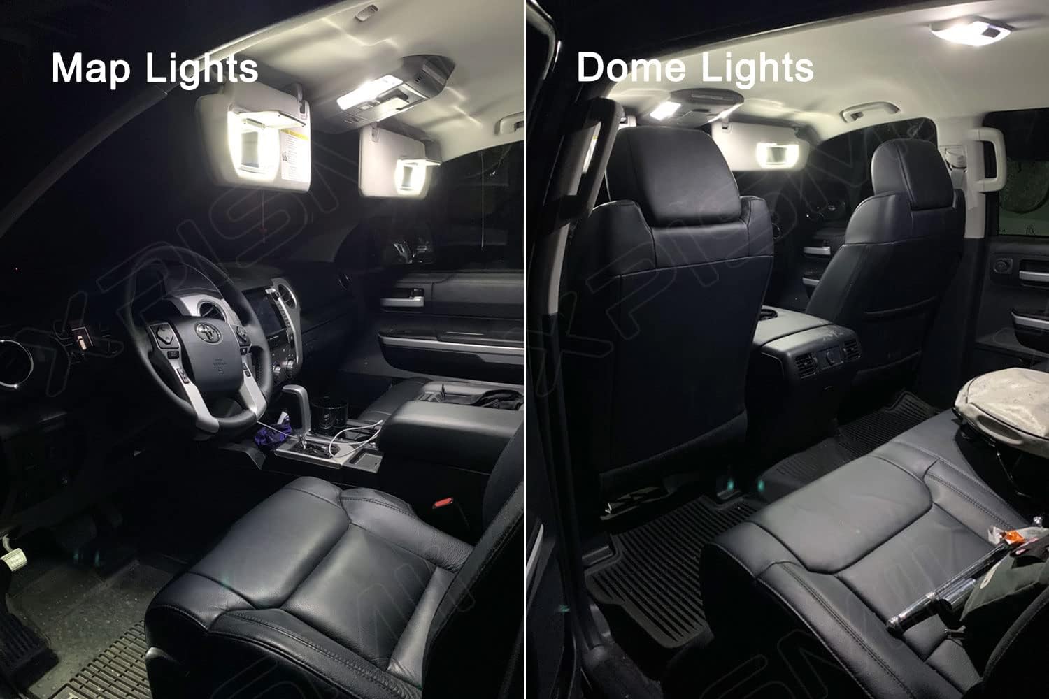 Kit de luz LED interior Sequoia blanca de 18 piezas de 6000 K de repuesto para Toyota Sequoia 2001 2002 2003 2004 2005 2006 2007, con diagrama de