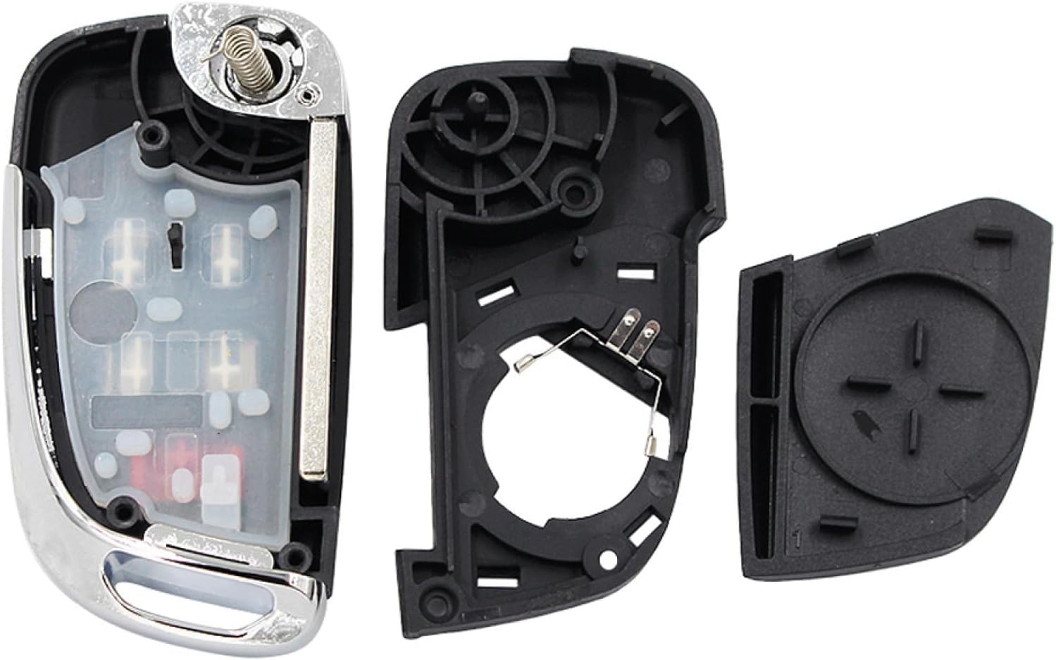 Fundas para llavero de coche para Chevrolet Cruze Epica Lova Camaro Impala, carcasa de llave de coche sin cortar HU100, original 2 botones
