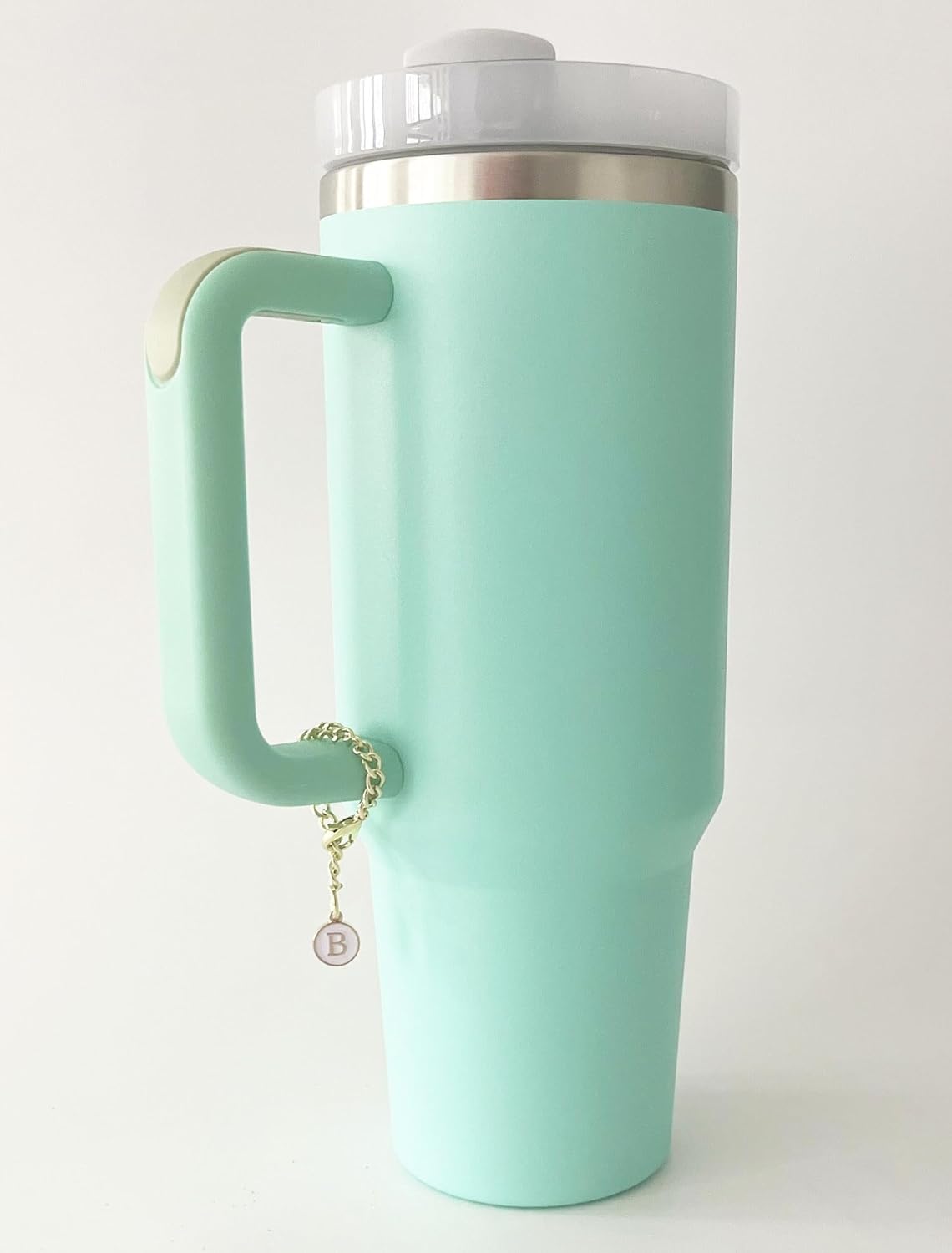 Stanley Cup – 2 piezas de accesorios de letras con nombre de identificación inicial con mango personalizado para vaso Stanley