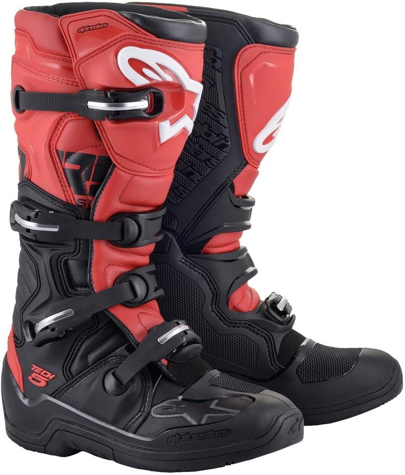 Alpinestars Unisex-Adult Tech 5 Boots BlackRed Sz