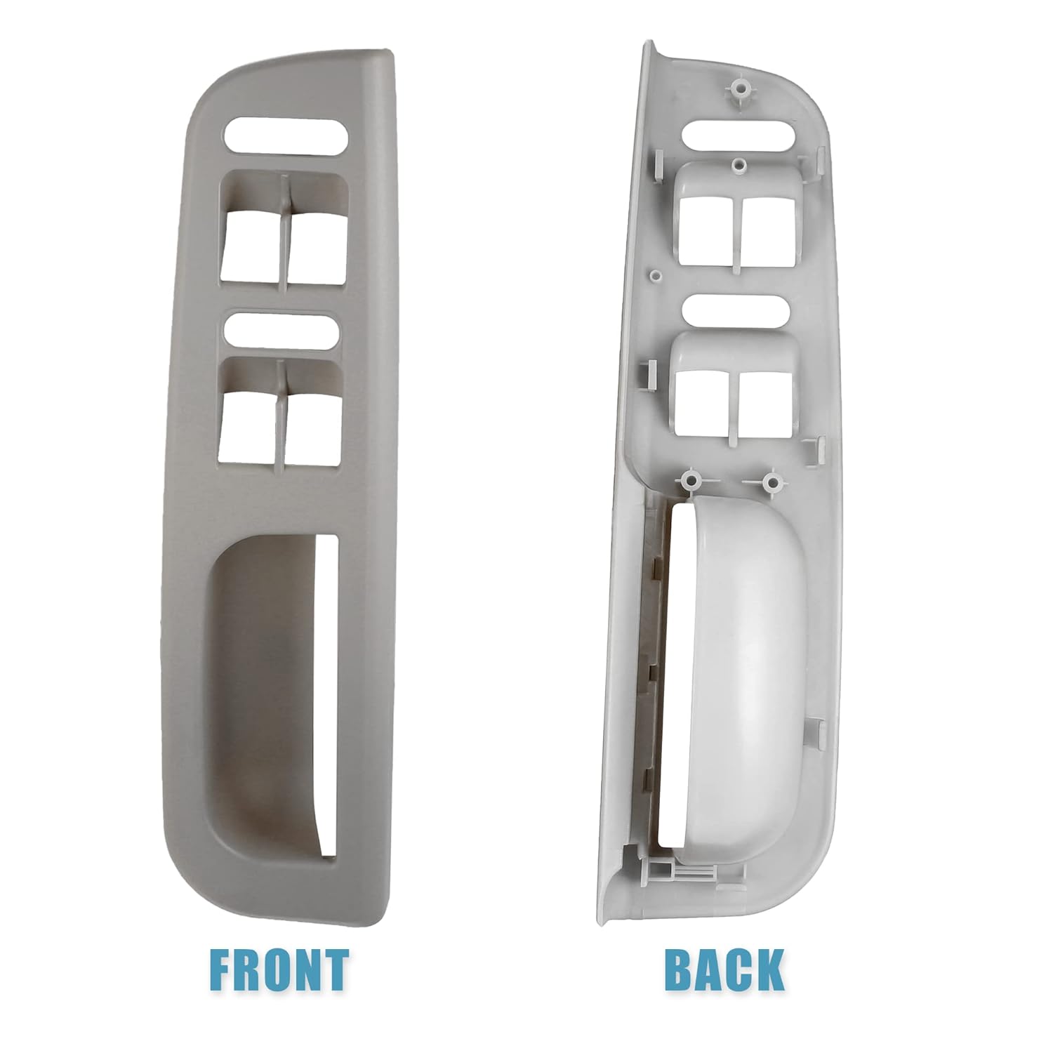 X AUTOHAUX Interruptor de ventana de puerta Panel de bisel para Volkswagen Passat B5 Jetta Bora Golf MK4 1998-2004 3B1867171E Cubierta de control
