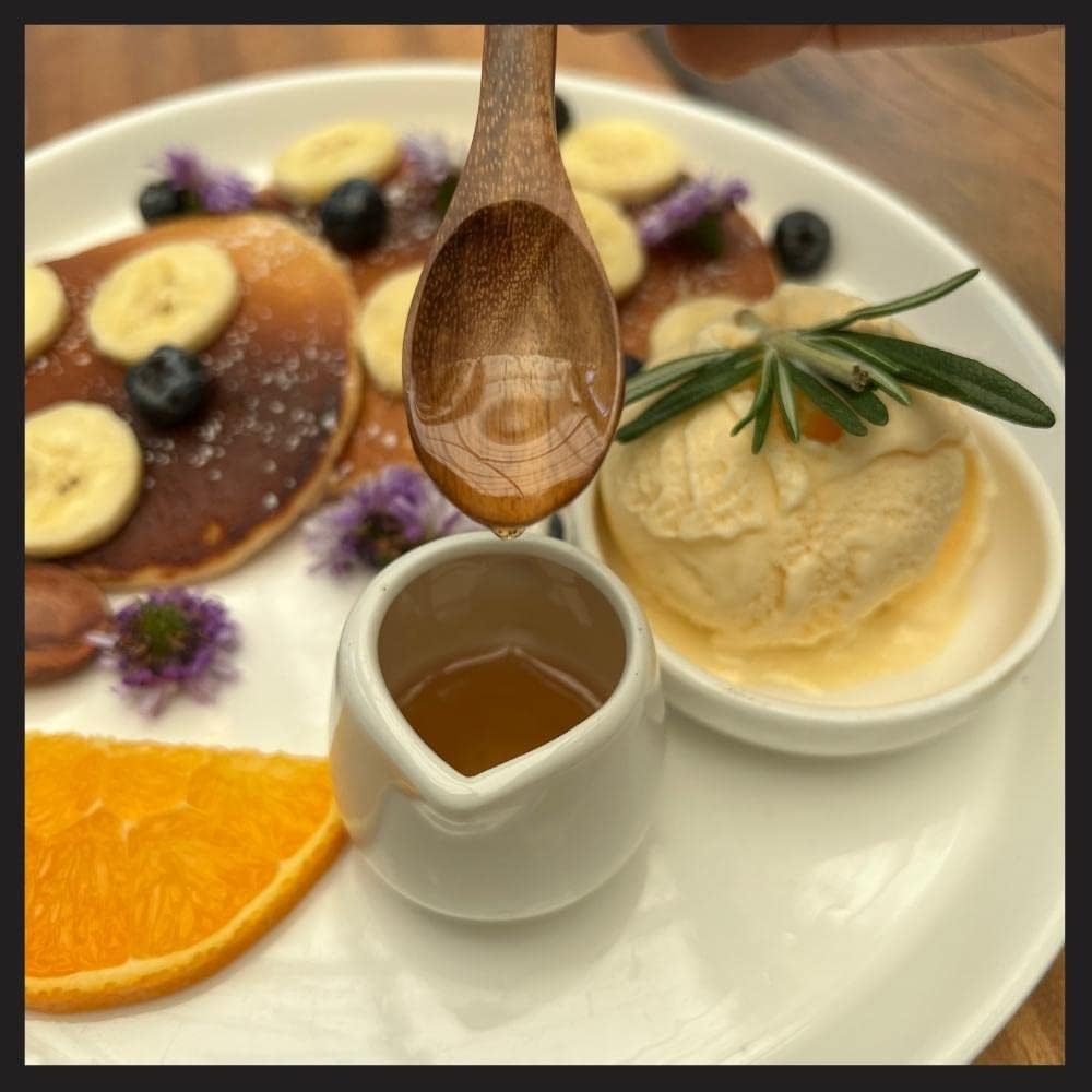 NUTTA – Cucharas pequeñas de madera para cocinar, condimentos de miel, pimienta, azúcar, sal, té, café, helado (10 piezas)