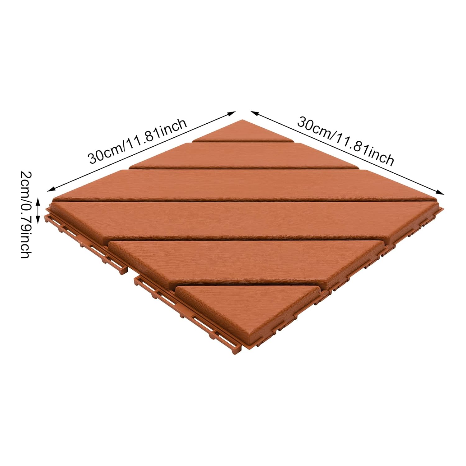 27 piezas de suelos de patio al aire libre, baldosas de plástico entrelazadas de 12 x 12 pulgadas, azulejos entrelazados para terraza al aire libre,