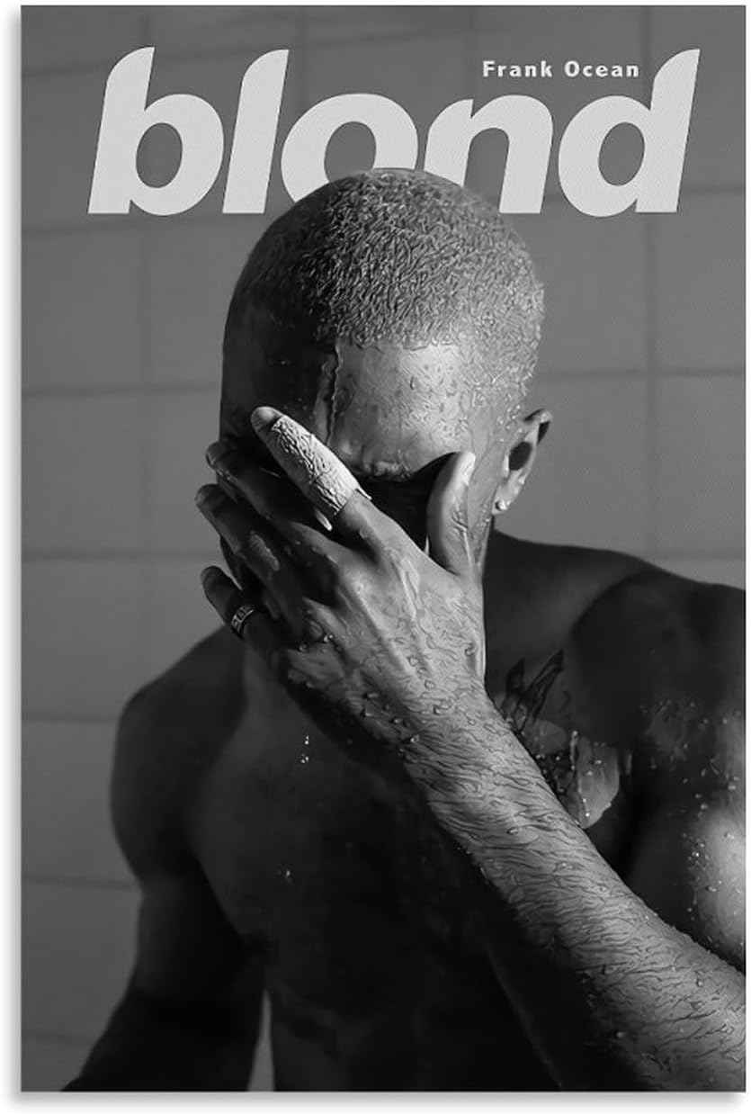 KJV Frank Ocean – Póster de rapero rubio, pintura artística, pintura estética, arte de pared, lienzo para decoración de dormitorio, 16 x 24 pulgadas