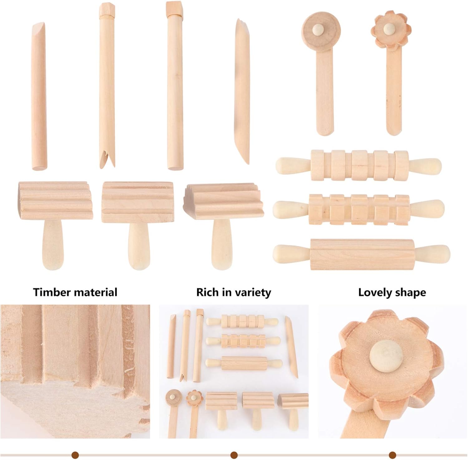 TOYANDONA 1 Unidades de herramientas de arcilla Sellos para herramientas de tallado de arcilla Herramienta de escultura de madera Herramienta de