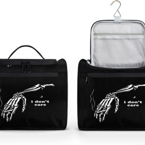 Day Of The Dead Skull Pattern Toiletry Bag for Women Travel Makeup Organizer with Hanging Hook Traveling Cosmetic Bags for Toiletries Accessories Day Of The Dead Skull Pattern Toiletry Bag for Women Travel Makeup Organizer with Hanging Hook Traveling Cosmetic Bags for Toiletries Accessories