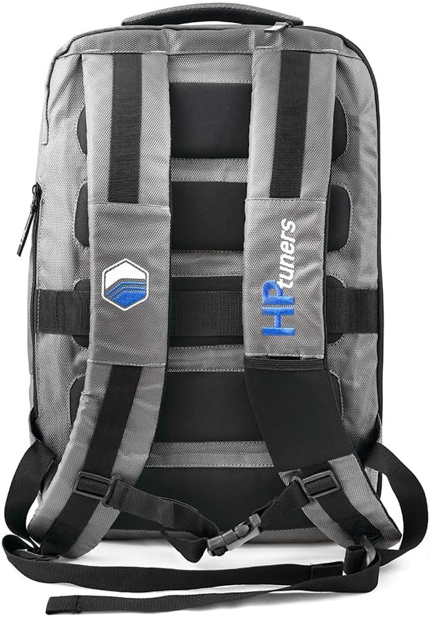HP Tuners Mochila de viaje resistente con dos bolsillos de almacenamiento para computadora de hasta 17 pulgadas y accesorio de equipaje con ruedas,