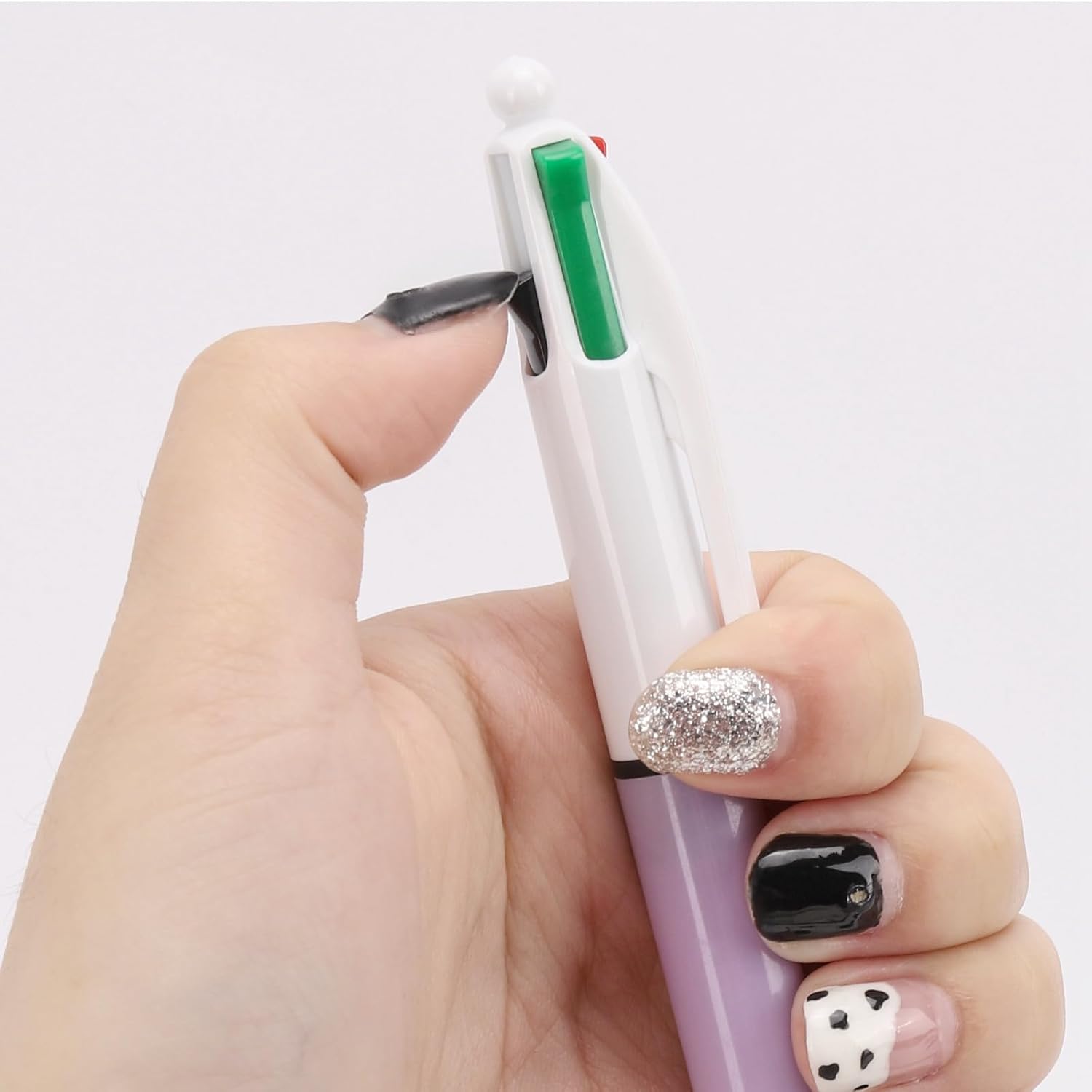 14 bolígrafos multicolor 4 en 1, punta media de 0.039 pulgadas, retráctil de color para diario y profesores, estudiantes, regalo para niños