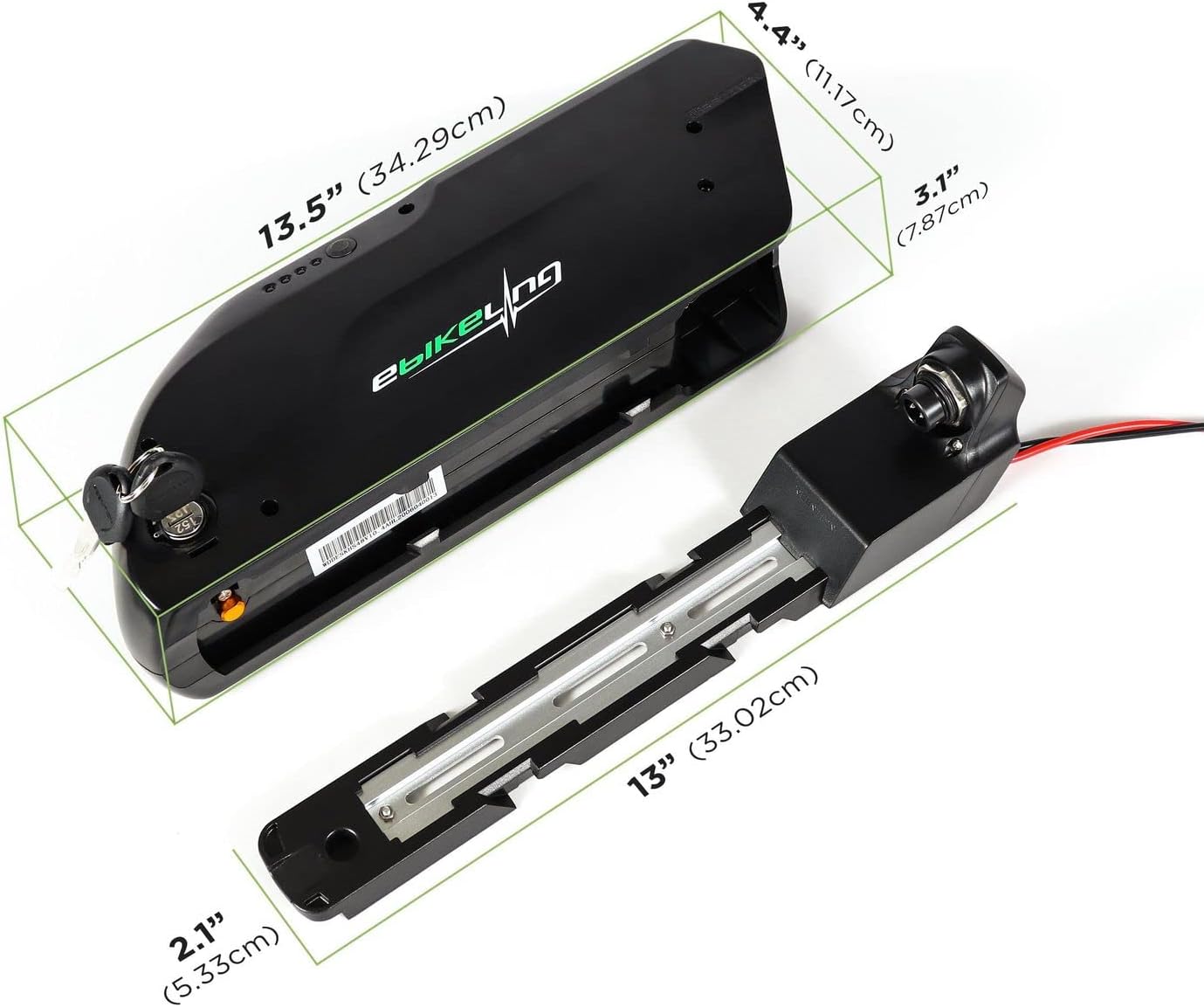 EBIKELING Kit de conversión de bicicleta eléctrica impermeable con batería de 20 pulgadas, neumático de grasa de conducción directa, rueda delantera