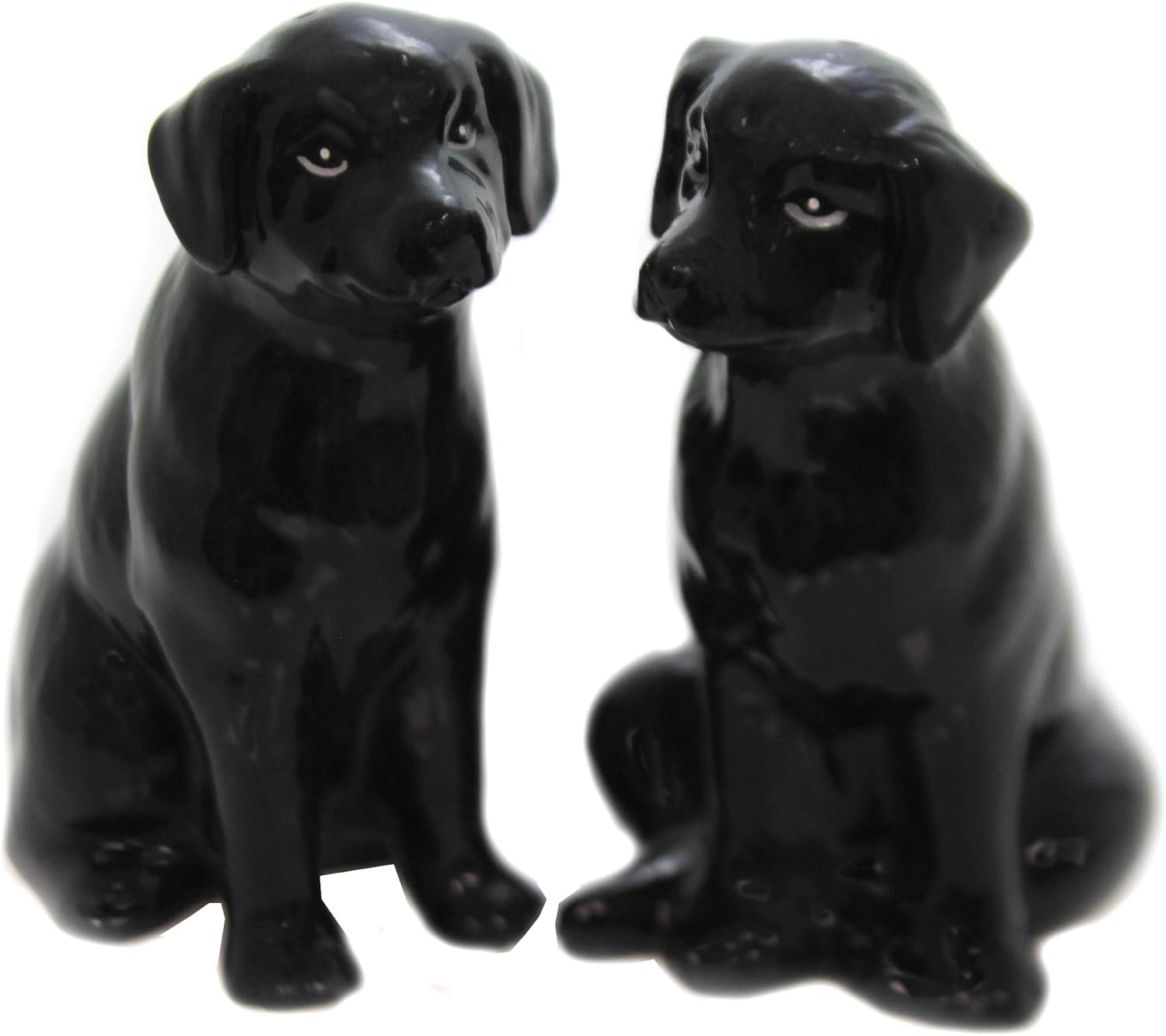 Juego de salero y pimentero de cerámica fina para perro, 3-34 pulgadas de alto
