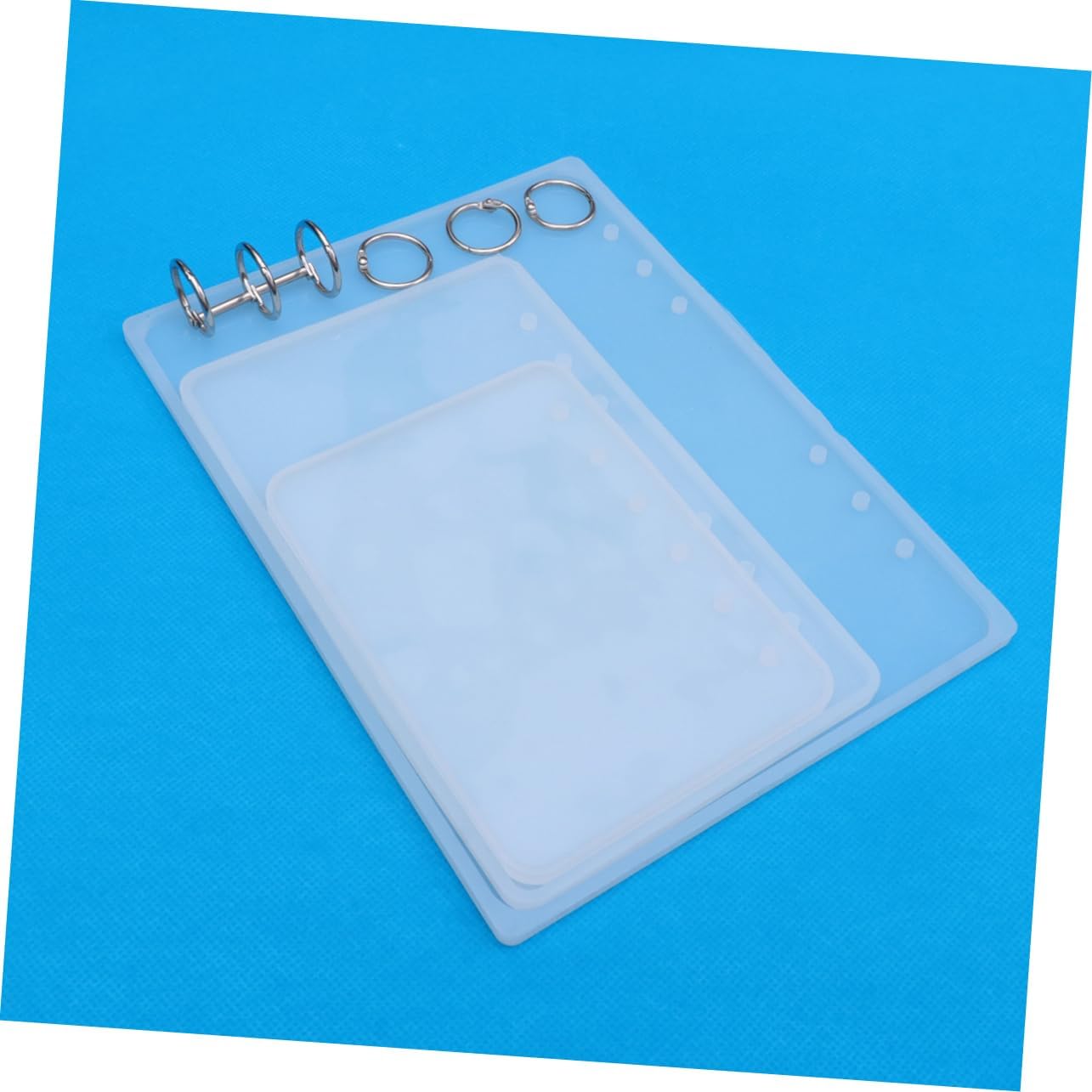Cuaderno de tapa dura de epoxi de tapa dura, moldes de fundición reutilizables, cubierta de libro de resina, molde de resina para manualidades,