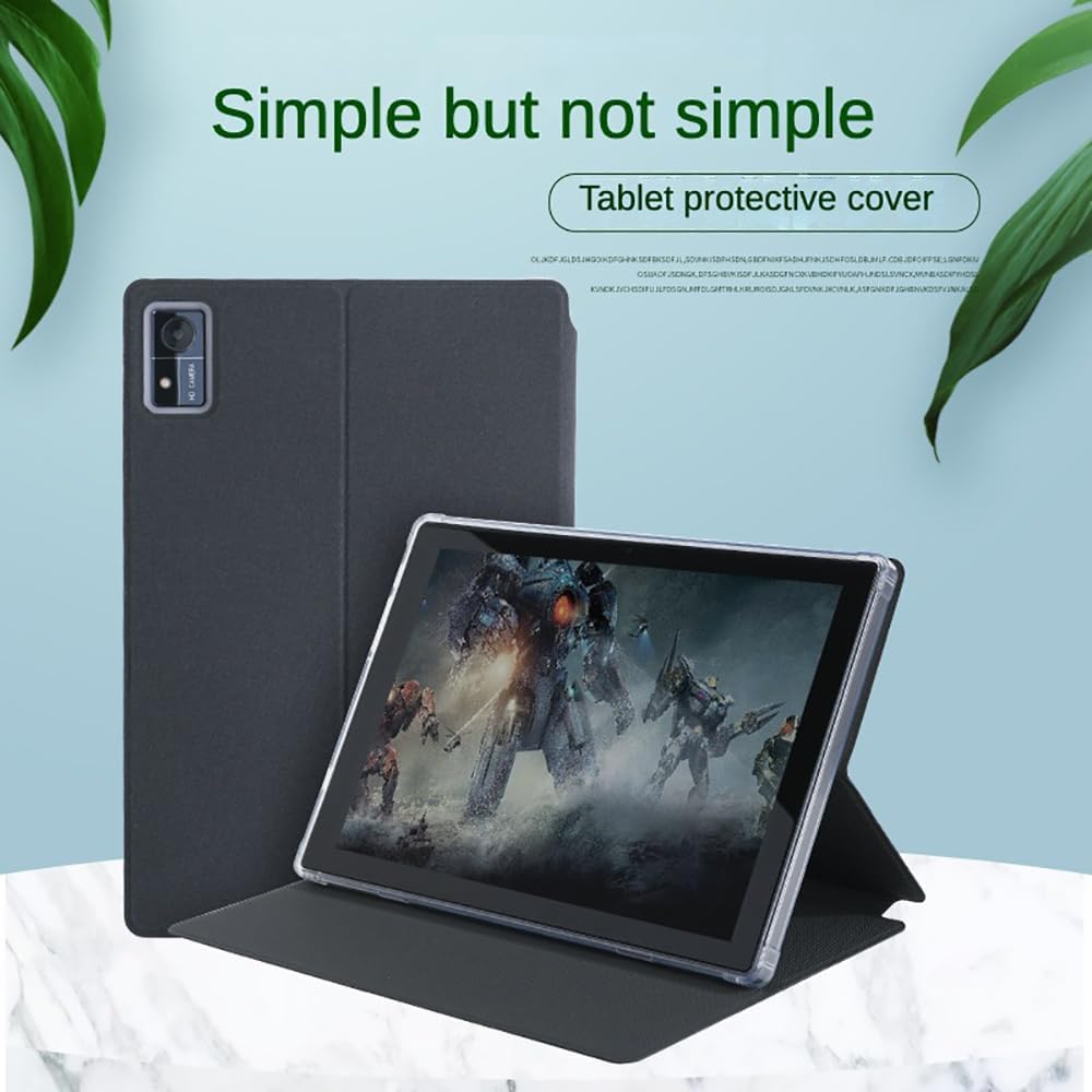 Walieoka – Funda para tablet compatible con CHUWI Hi10 XPro de 10.1 pulgadas, piel sintética con función de encendido y apagado automático gris