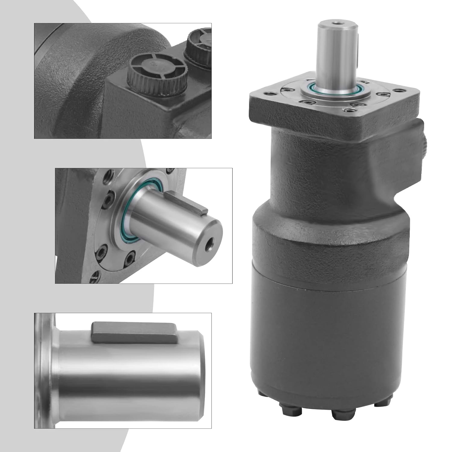 Motor hidráulico para Char-Lynn Eaton S Series, Char-Lynn 103-1016-012, Eaton 103-1016, motor hidráulico de eje recto 3.6 cúbicos en desplazadores,