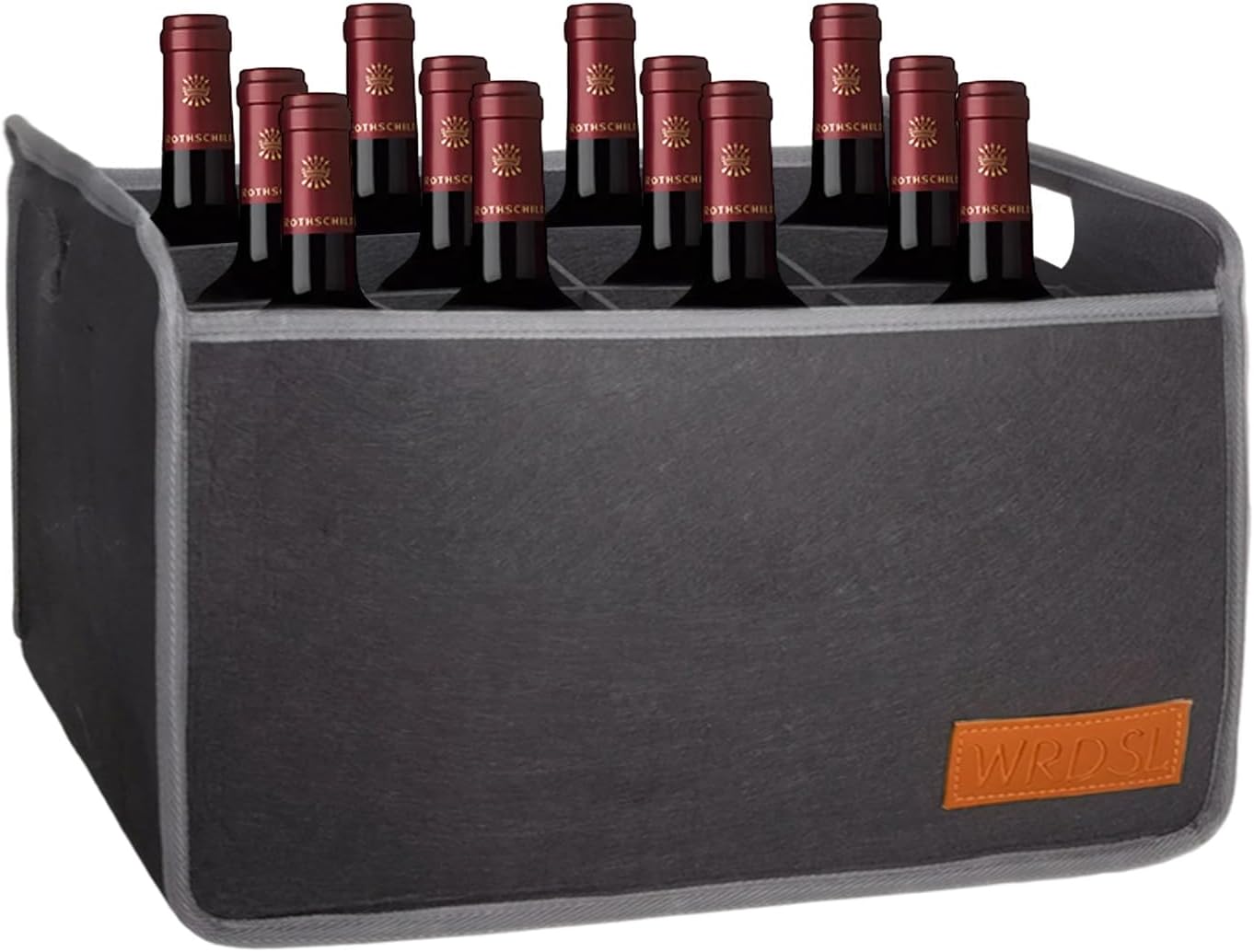 Bolsa de vino para 12 botellas, bolsa reutilizable para vino, bolsas de vino acolchadas térmicas aisladas para botellas de vino, viajes, campamento