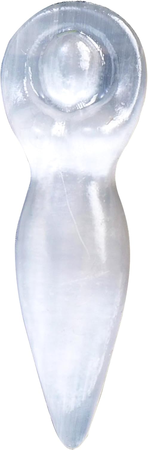 Runyangshi 1 pieza de piedra de selenita natural, cristal curativo energético, adornos tallados en ángel, terapia espiritual, masaje, palmisca,