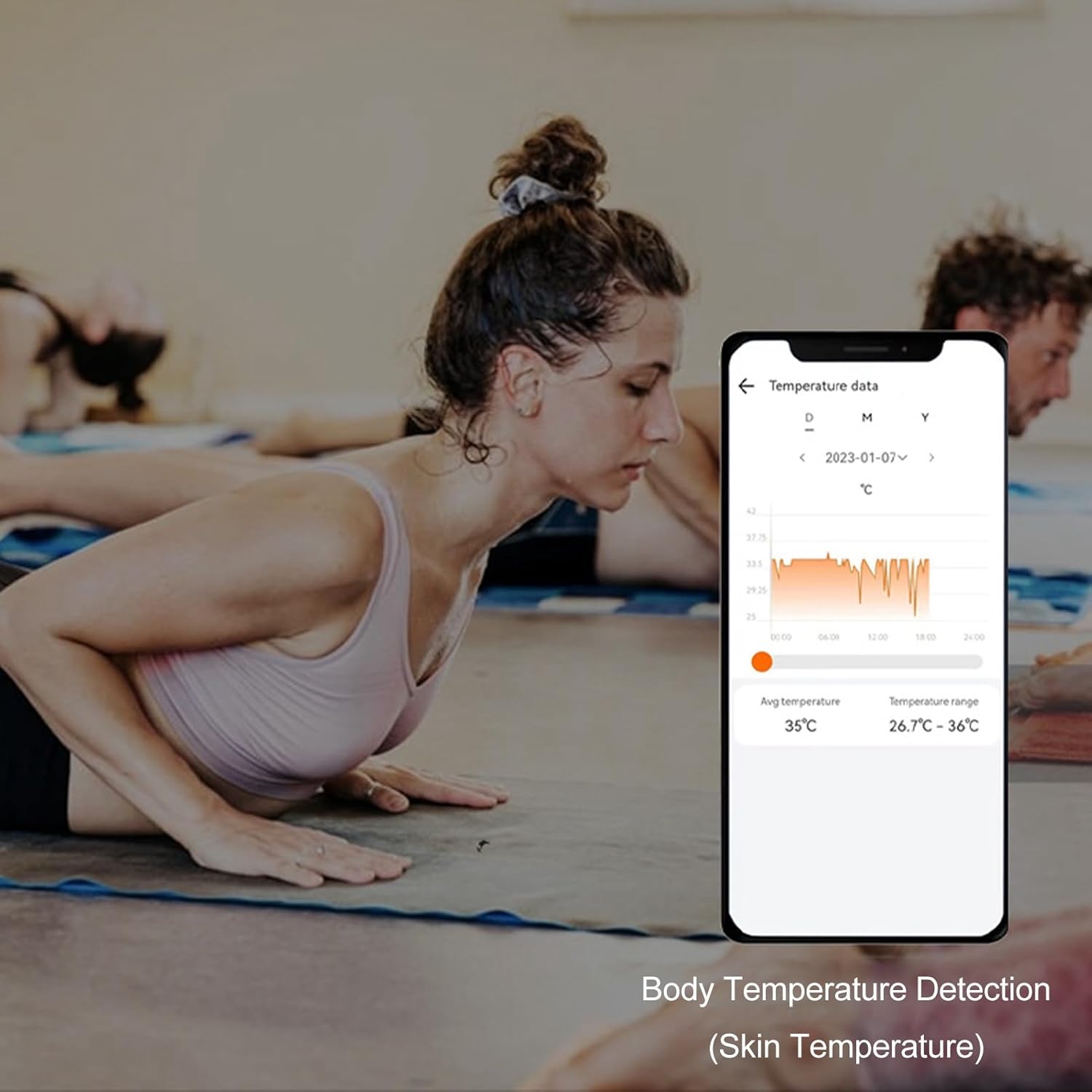 Asixxsix Anillo de salud inteligente con ritmo cardíaco, seguimiento del sueño, temperatura corporal, podómetro, oxígeno en sangre, Bluetooth 5.0,