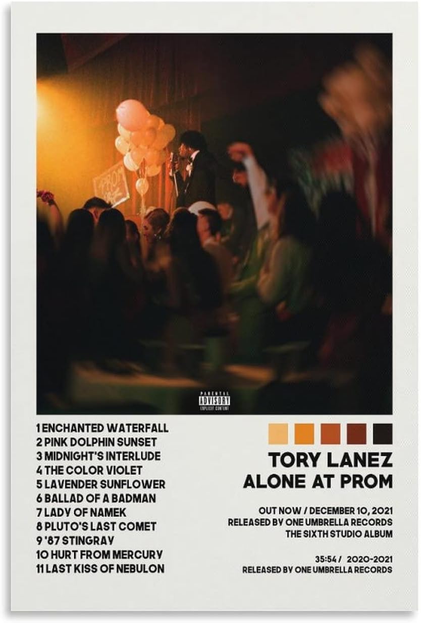 EZKART Tory Lanez – Póster de lienzo con diseño de solos en el baile de graduación, pintura artística decorativa, sala de estar, dormitorio, regalo,