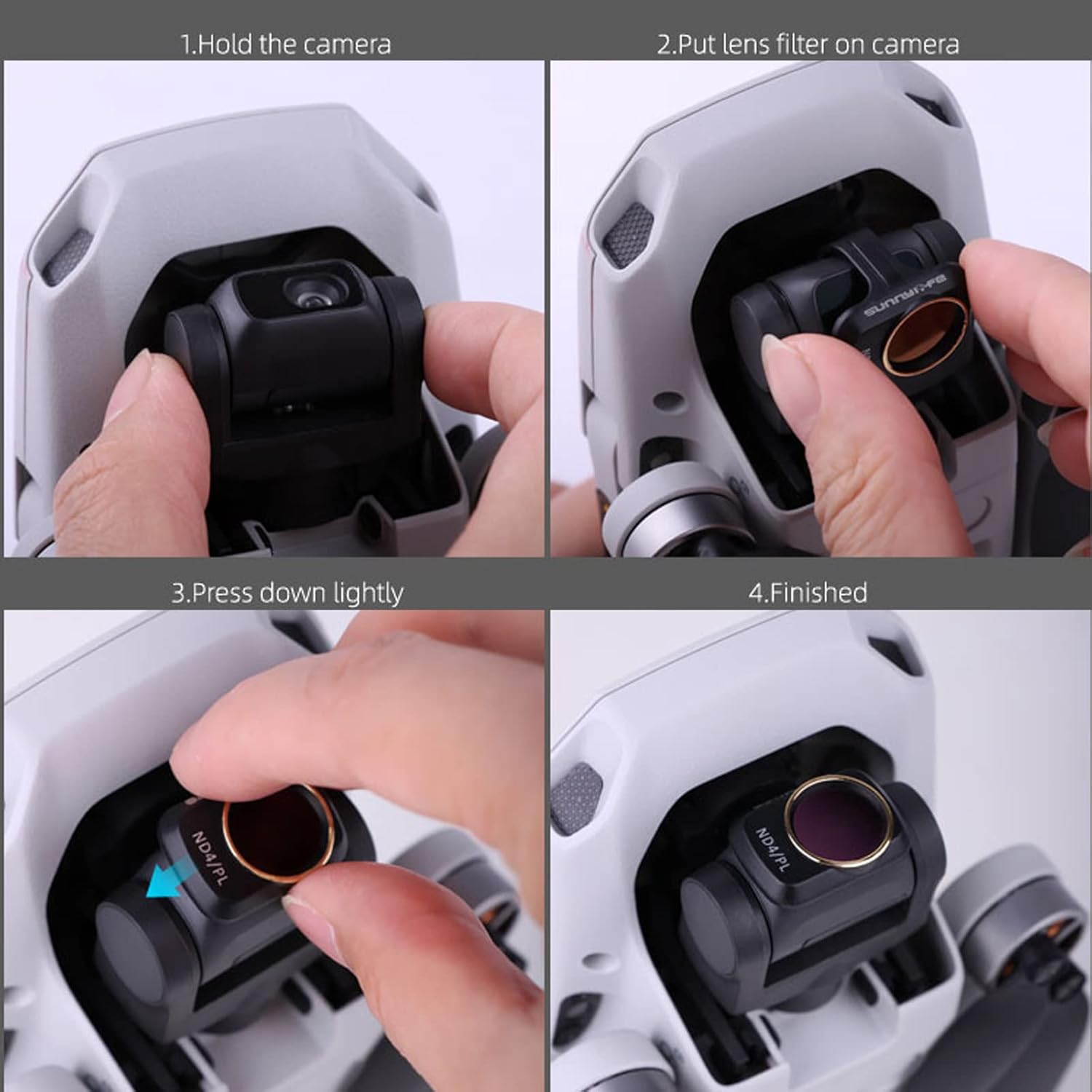 Kit de filtro ND para DJI Mavic Mini2MiniMini SE Drone, DJI Mini 2 kit de filtro de lentes, paquete de 6 (CPL, MCUV, ND4, ND8, ND16, ND32)