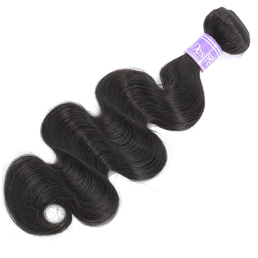 12A Grade Brazilian Body Wave Human Hair Bundles Weave Hair Human Bundles Brazilian Virgin Hair (8 Inch,Only 1 Bundle)