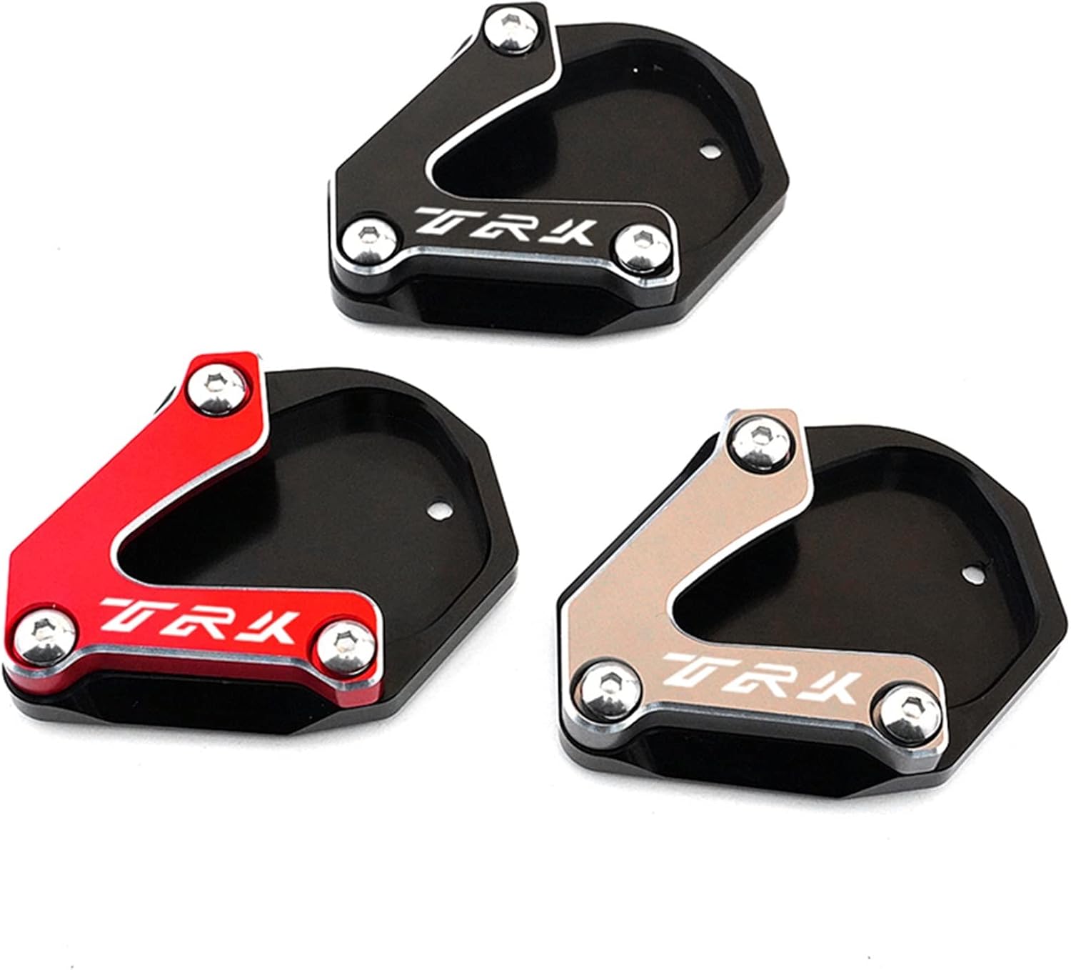 Tablero de extensión para accesorios de motocicleta, soporte lateral para Benelli TRK502 TRK 502 para Benelli 2020 2021 2022 2023 (color  titanio,