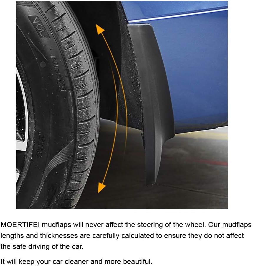 MOERTIFEI Guardabarros de coche con aletas de barro compatibles con Lexus NX 300  NX 300 F Sport 2018-2021 (sin modelos híbridos)
