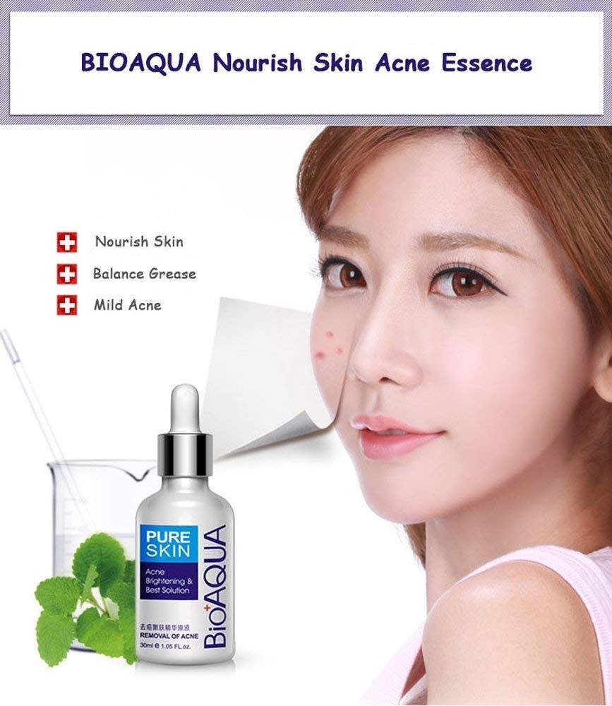 BIOAQUA 3 en 1 Cara Acné Cicatriz Eliminación de Cicatrices Manchas Aceite Crema Cicatriz Manchas Aceite Hidratante 3.53 oz+1.06 oz+1.0 fl oz