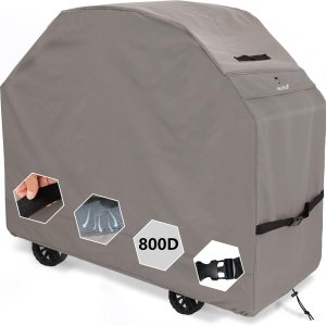 Cubierta de parrilla 800D para parrilla al aire libre, cubiertas de barbacoa de 65 pulgadas, impermeables, resistentes, cubiertas de parrilla de gas Cubierta de parrilla 800D para parrilla al aire libre, cubiertas de barbacoa de 65 pulgadas, impermeables, resistentes, cubiertas de parrilla de gas