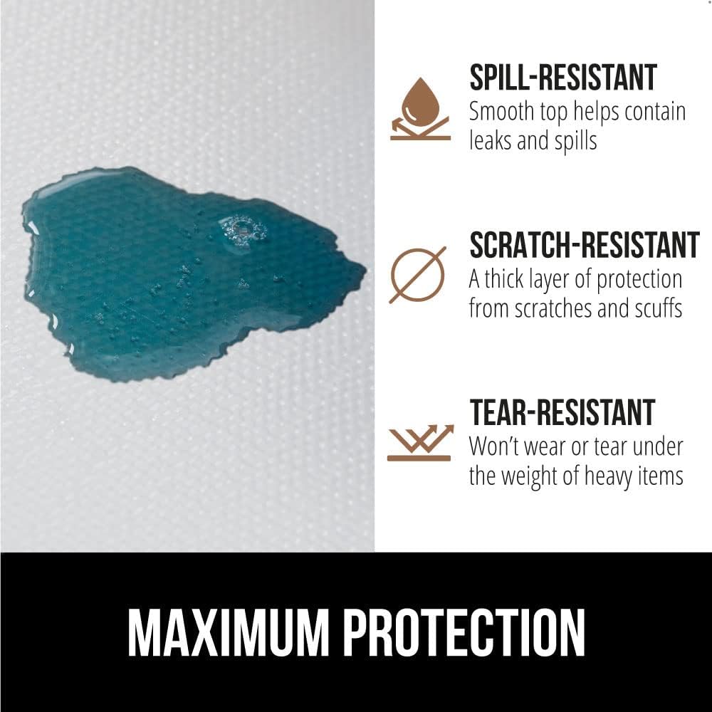 Gorilla Grip Forros originales antideslizantes para cajones y repisas rollo sin adhesivo duraderos y resistentes para alacenas, cocinas y