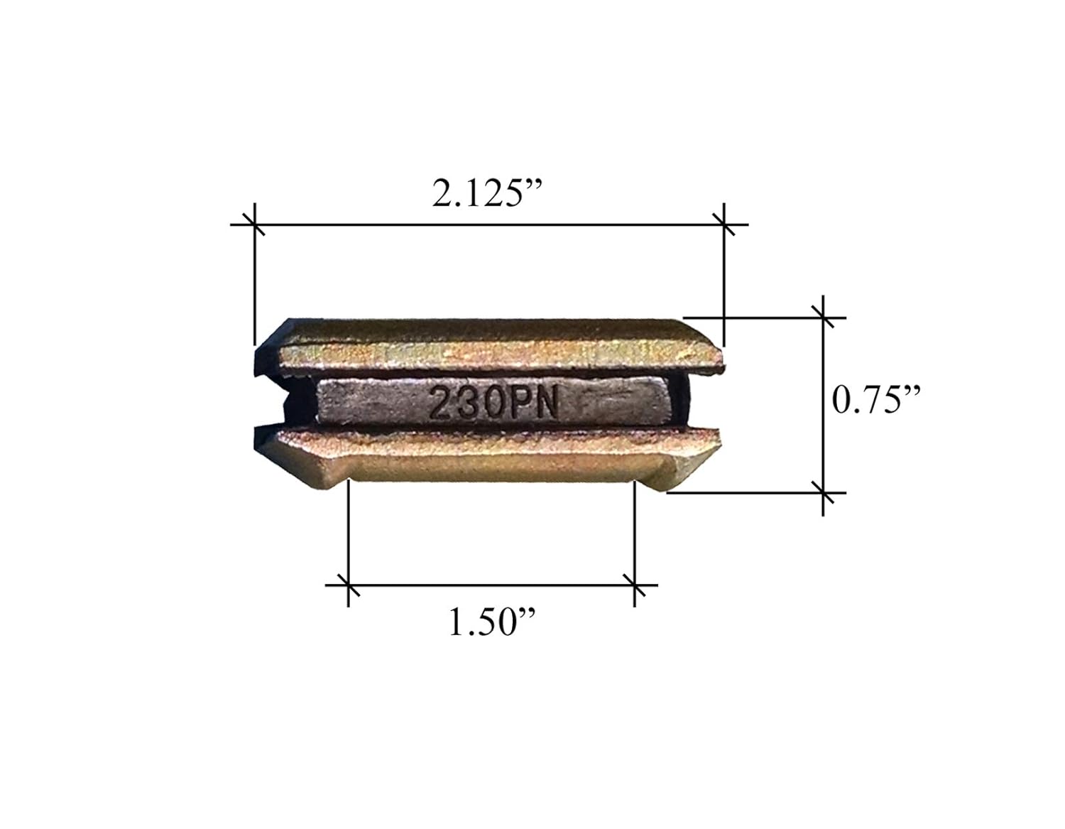 Excavadoraretroexcavadora cucharón mango soldado, dientes y alfileres, ajuste 1″ labio – 2740-ZW-23, 230, 230PN (5)