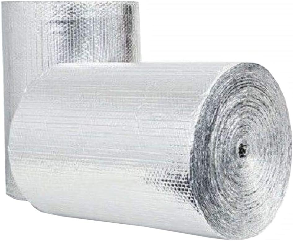 Aislamiento de lámina reflectante de doble burbuja, núcleo de espuma de poliaire, película de barrera radiante, bloqueador de calor, protector de